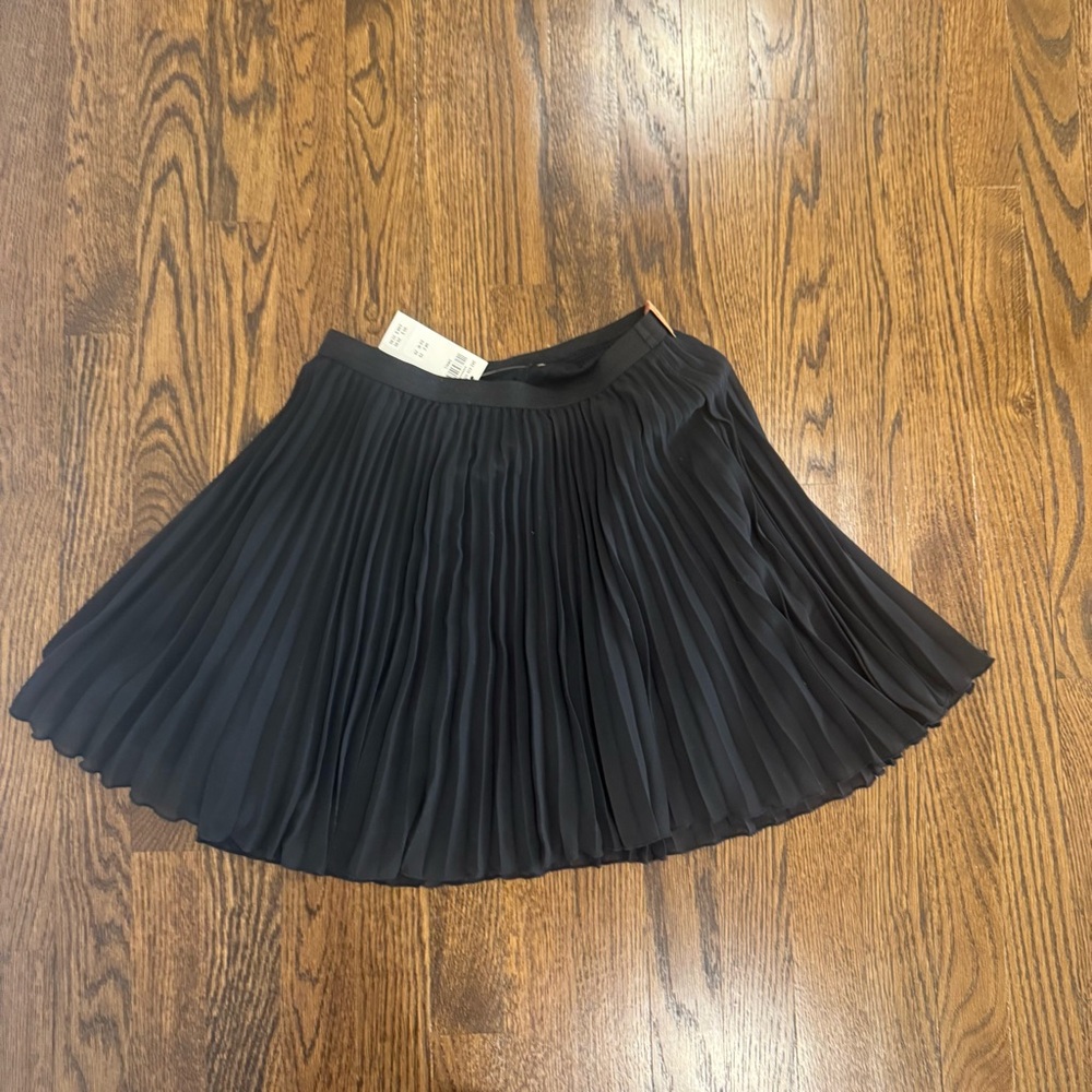 Hollister Black Skater Mini Skirt Pleated